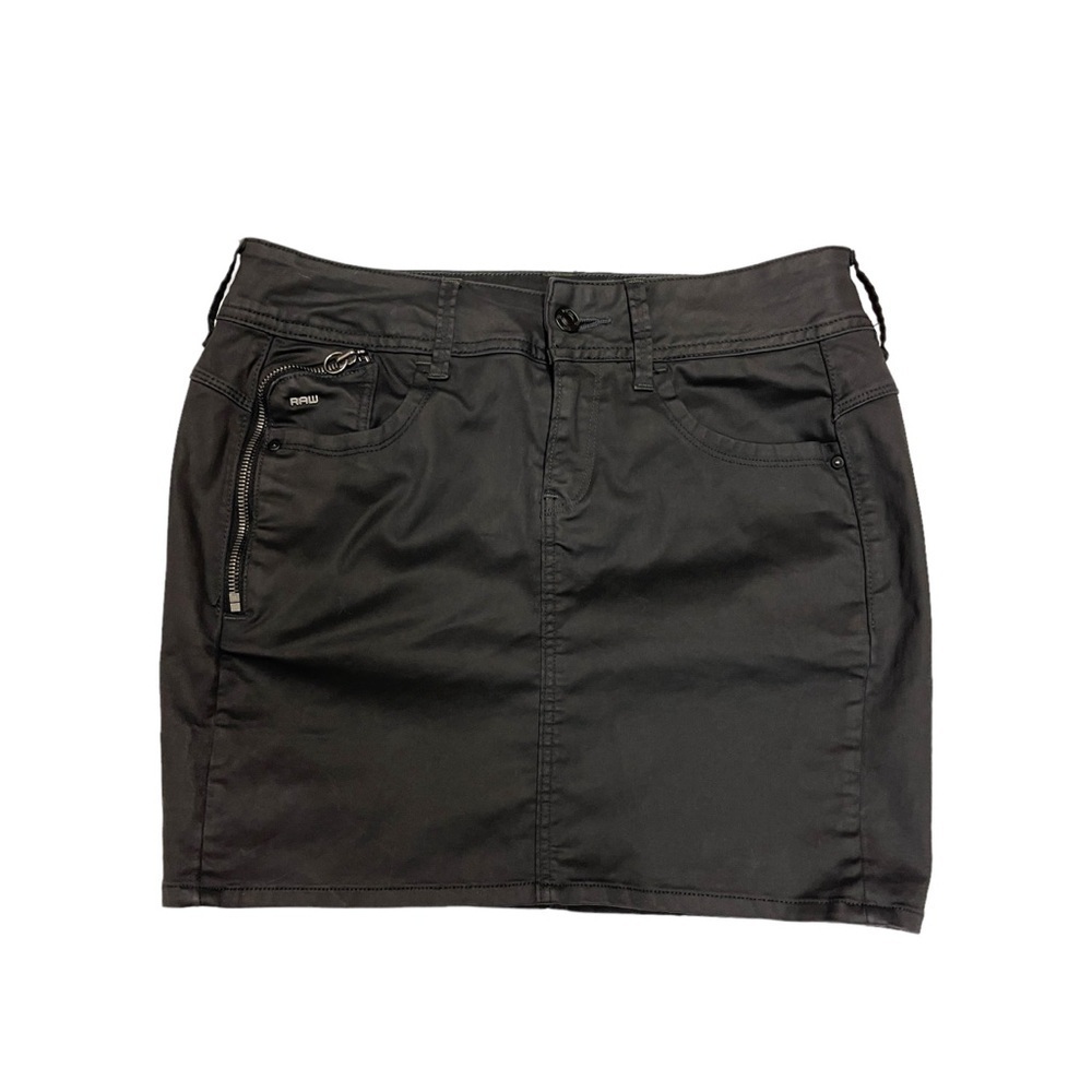 G-Star Raw mini skirt size 27 black fitted 2000 era
